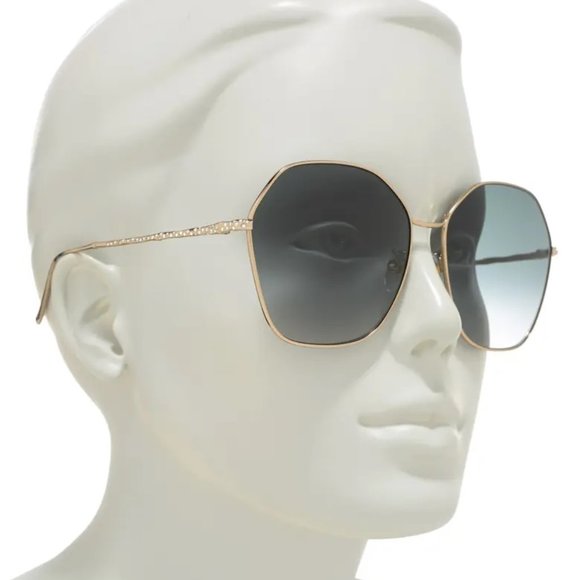 Givenchy 63mm Gradient Round Sunglasses in Gold/Grey Style GV 7171/G/S